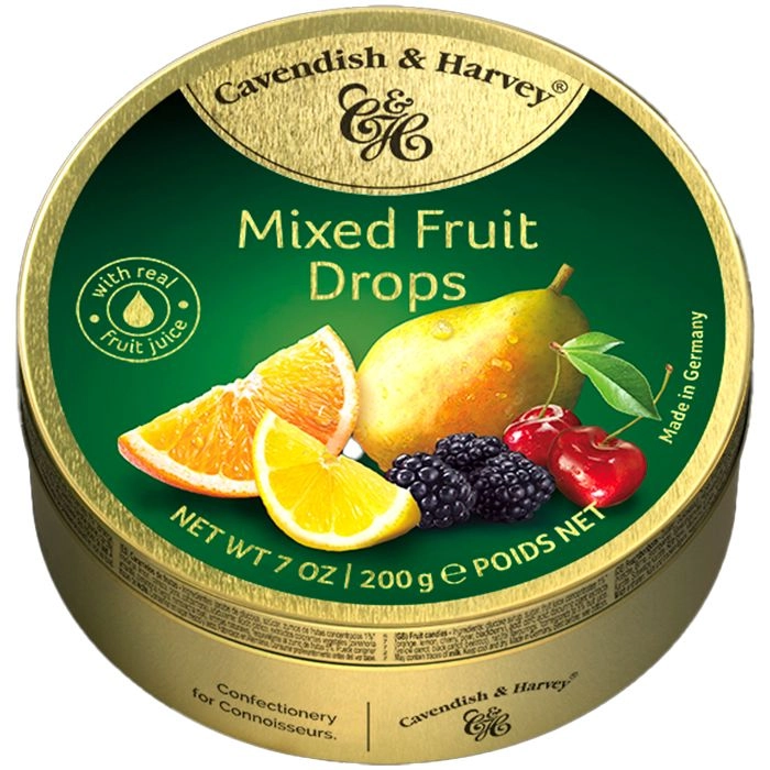 Bala Cavendish & Harvey Mixed Fruit Drops 175Gr