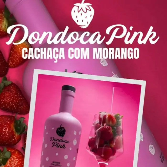 Cachaça Bebida Mista Dondoca Pink 750 Ml