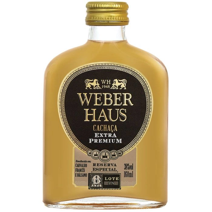 Cachaca Extra Premium Weber Hauss 160 Ml