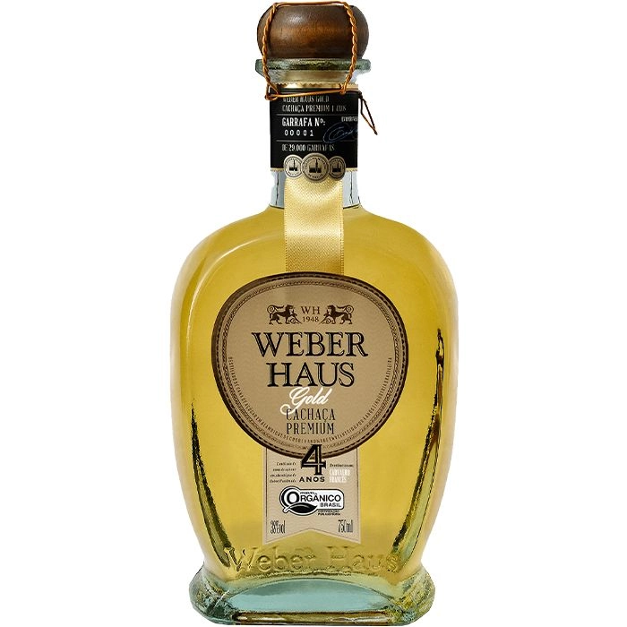Cachaça Weber Haus Premium Gold Orgânica 750 Ml