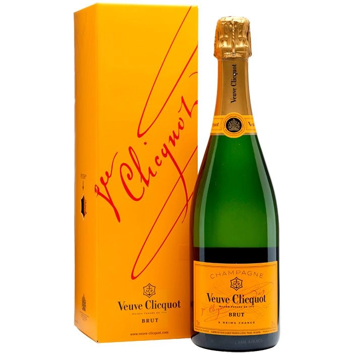Champagne Veuve Clicquot Brut Com Cartucho 750 Ml