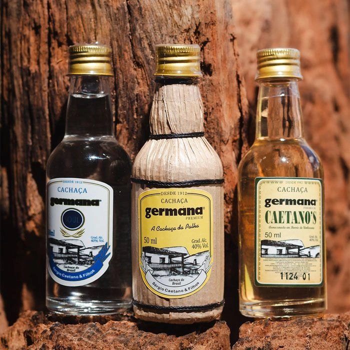 Kit Cachaça Germana Vintage 3 X 50 Ml