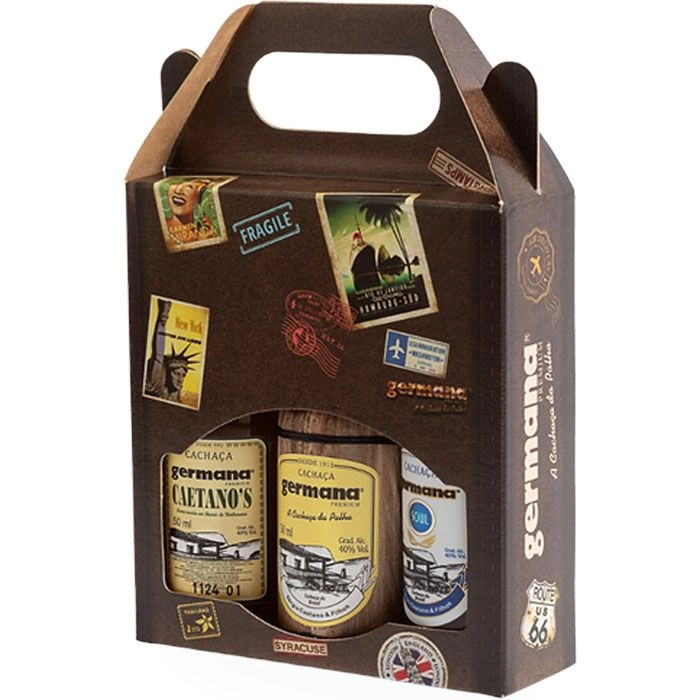 Kit Cachaça Germana Vintage 3 X 50 Ml