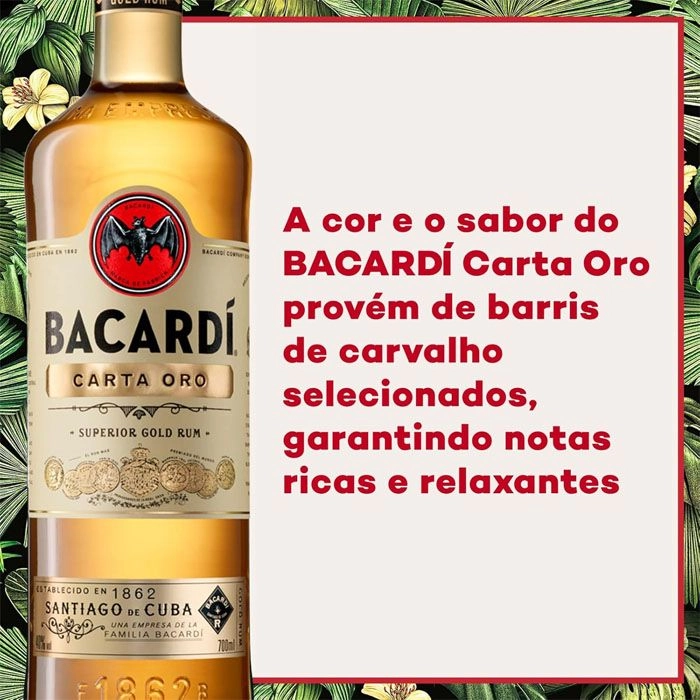 Rum Bacardi Carta Ouro 700 Ml