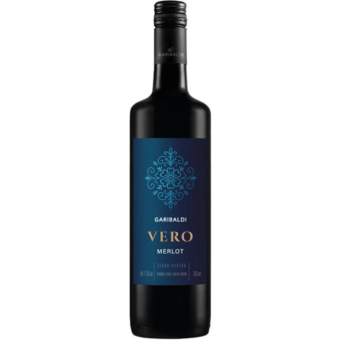 Vinho Garibladi Vero Merlot Seco 750 Ml