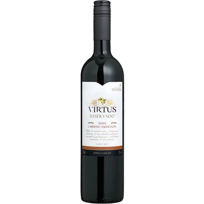 Vinho Virtus Reservado Cabernet Sauvignon Suave 750 ml