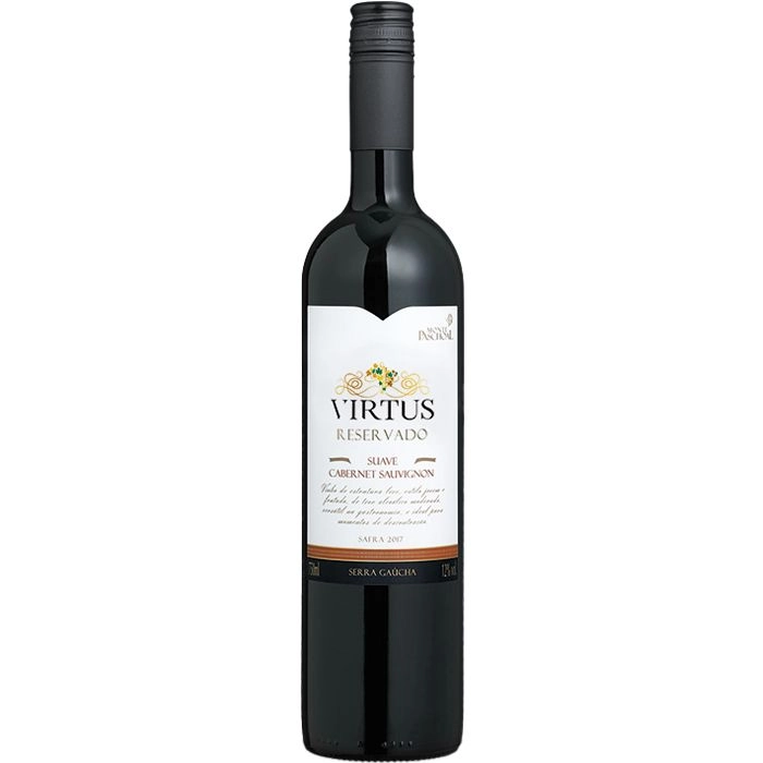 Vinho Virtus Reservado Cabernet Sauvignon Suave 750 Ml