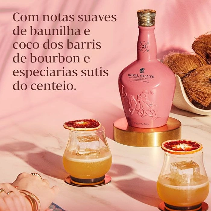 Whisky Royal Salute 21 Anos Special Polo Miami 700 Ml